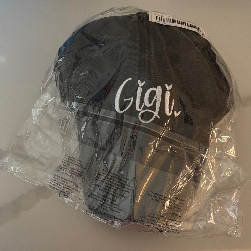 Black Gigi Embroidered Cap